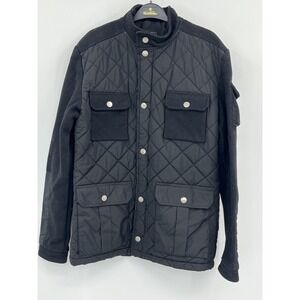 Hudson Outerwear Black‎ Utility Coat Jacket Men's Large EUC